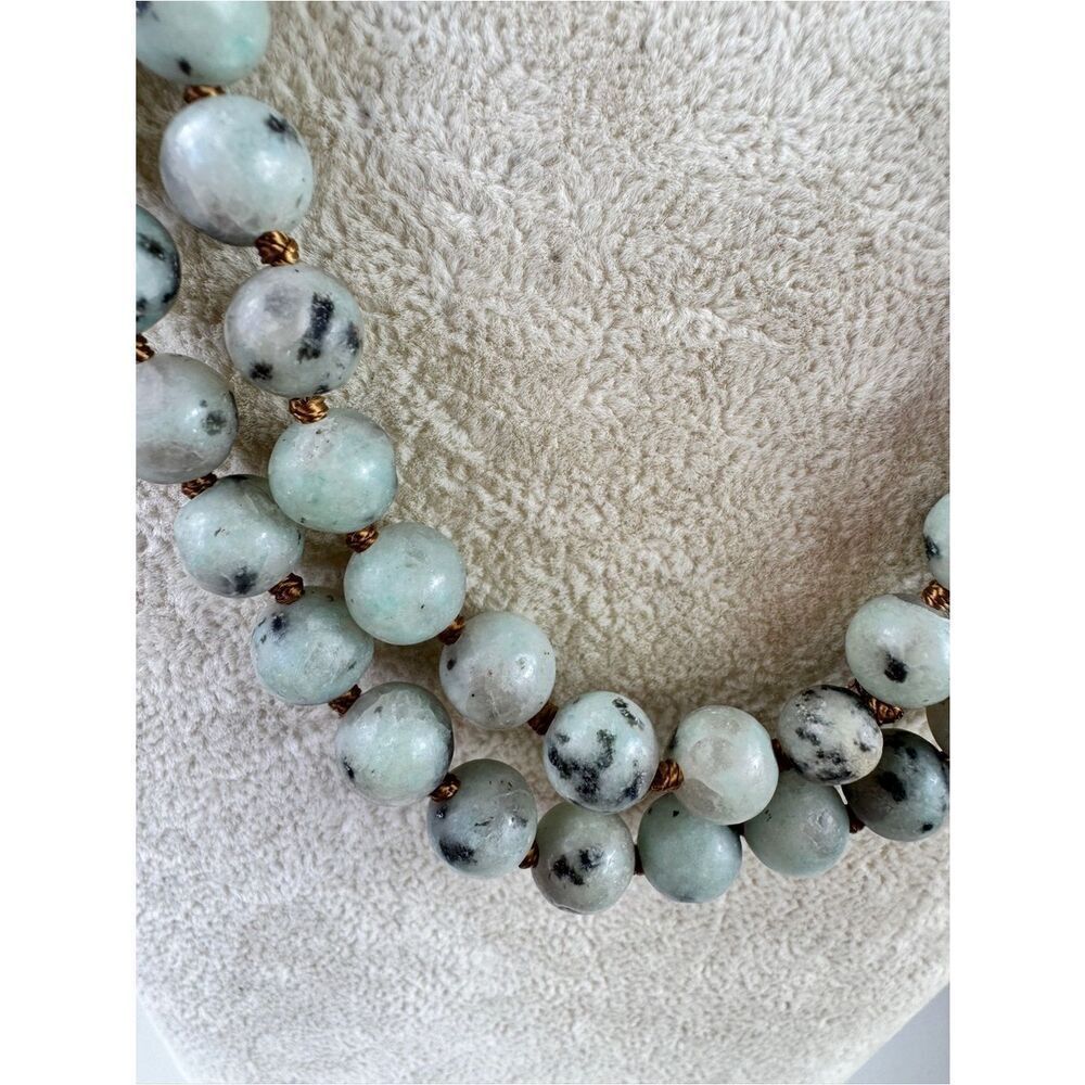 Kiwi Jasper Bead Necklace
